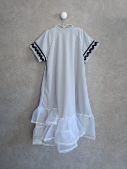 画像2: franky grow UNIFORM DRESS #5　グレー＊ホワイト