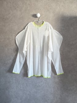 画像1: franky grow DOTS TULLE MELLOW SHEER  TOPS　ホワイト