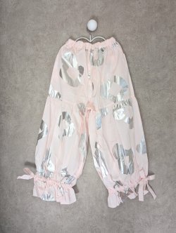 画像3: franky grow ORG.PT GATHERED PANTS　ピンク＊シルバー