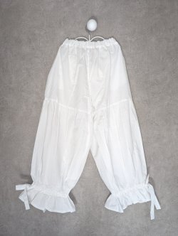 画像3: franky grow GURUGURU STITCH GATHERED PANTS　ホワイト